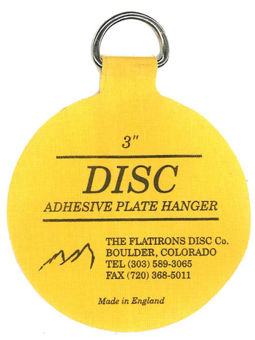 Disc Flatirons 3-inch hangers ready to secure plates up to 8 inches