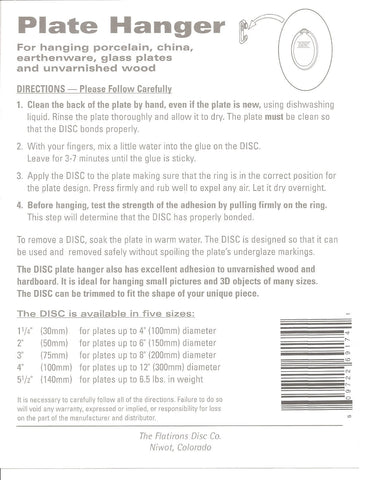 Disc Flatirons wall display shows an invisible mounting solution