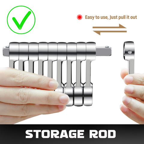 DISIN 13mm torque adapter provides efficient access to stubborn bolts.