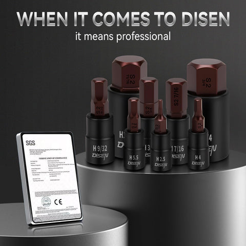 DISEN portable storage tool case keeps sockets organized for auto repairs