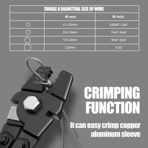 DISEN crimping tool with copper and aluminum sleeves for secure joints