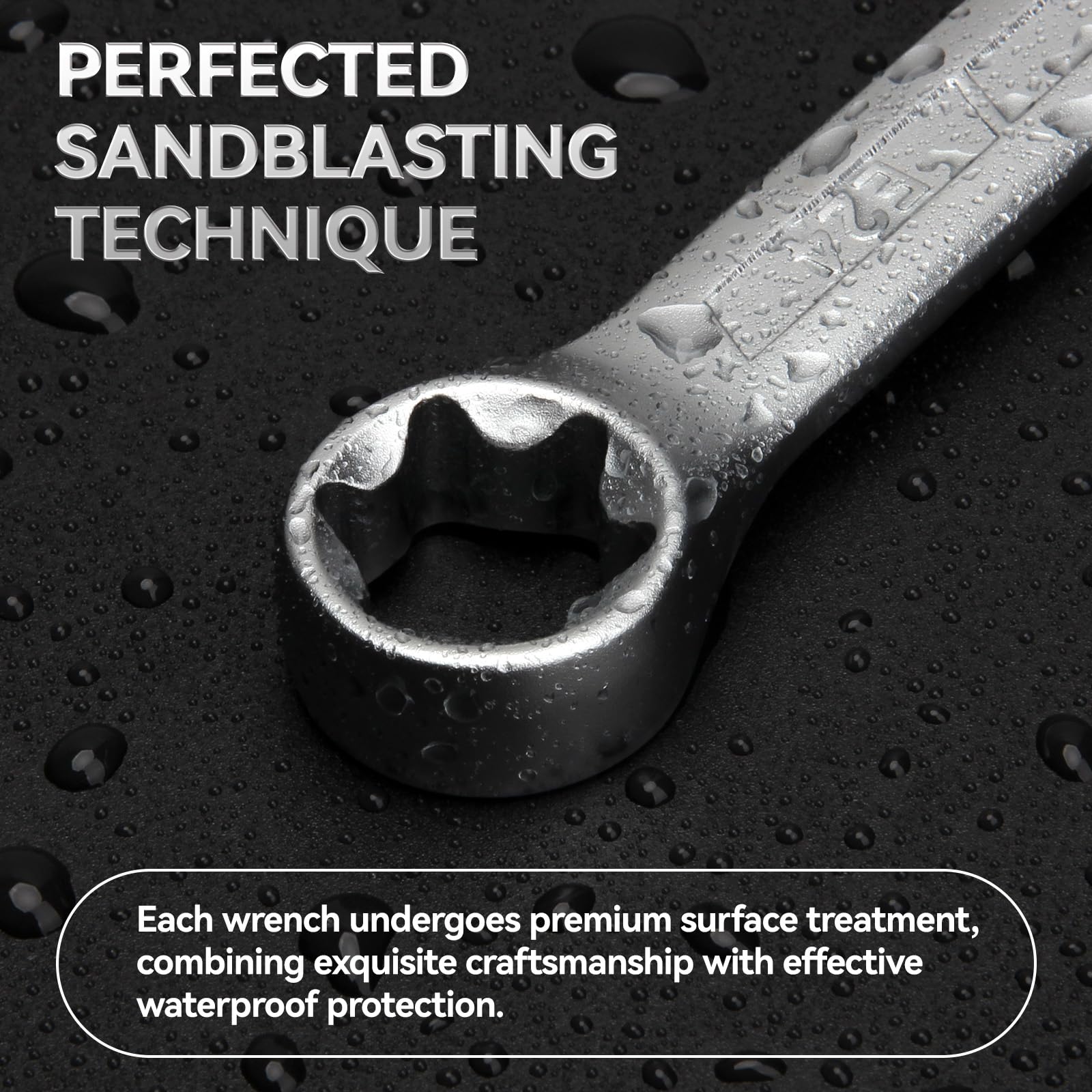 DISEN E-Torx wrench surface with sandblasted texture for better grip.