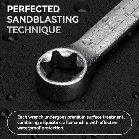 DISEN E-Torx wrench surface with sandblasted texture for better grip.