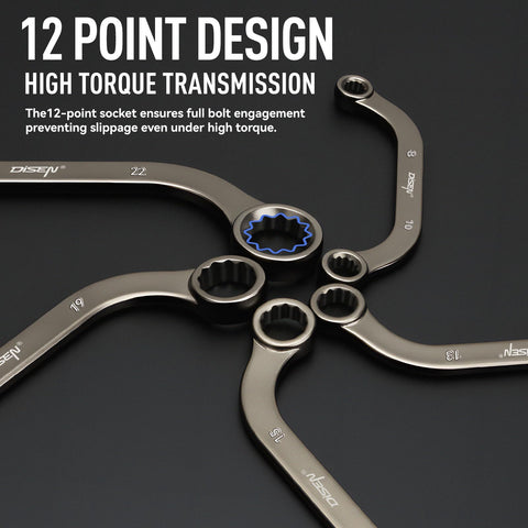DISEN E-Torx wrenches E6-E24 secure exterior fasteners