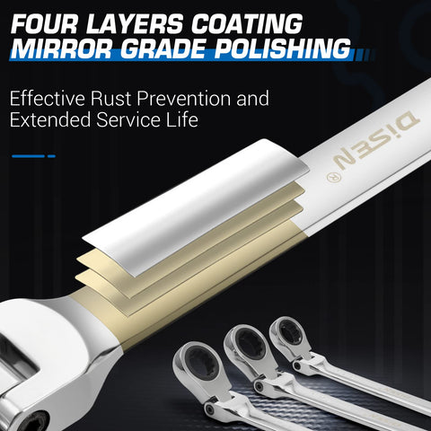 DISEN 16-18mm and 17-19mm set boosts leverage for stubborn fasteners