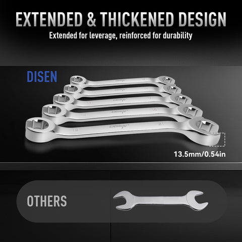 CR-V steel construction with heat treatment for durable torque
