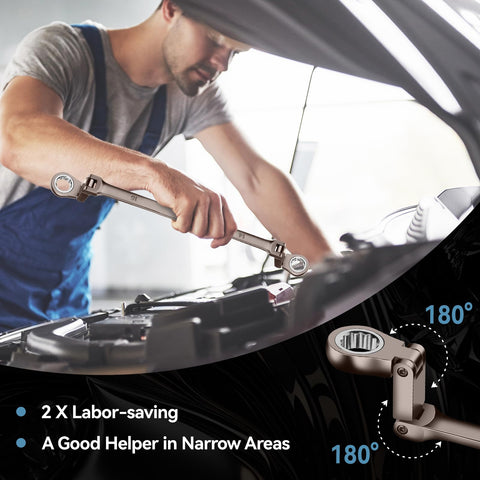DISEN gray nickel finish case keeps wrenches organized and protected