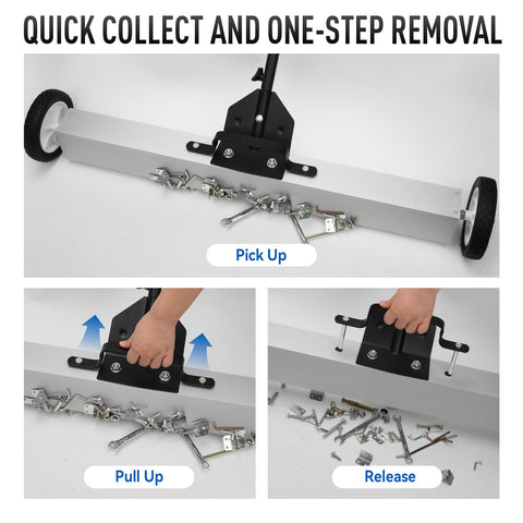 DISEN heavy-duty magnet system handles nails, bolts, and metal debris with ease.