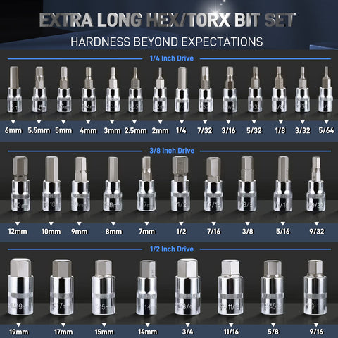 Disen hex bit tips with chamfers ensure precise engagement