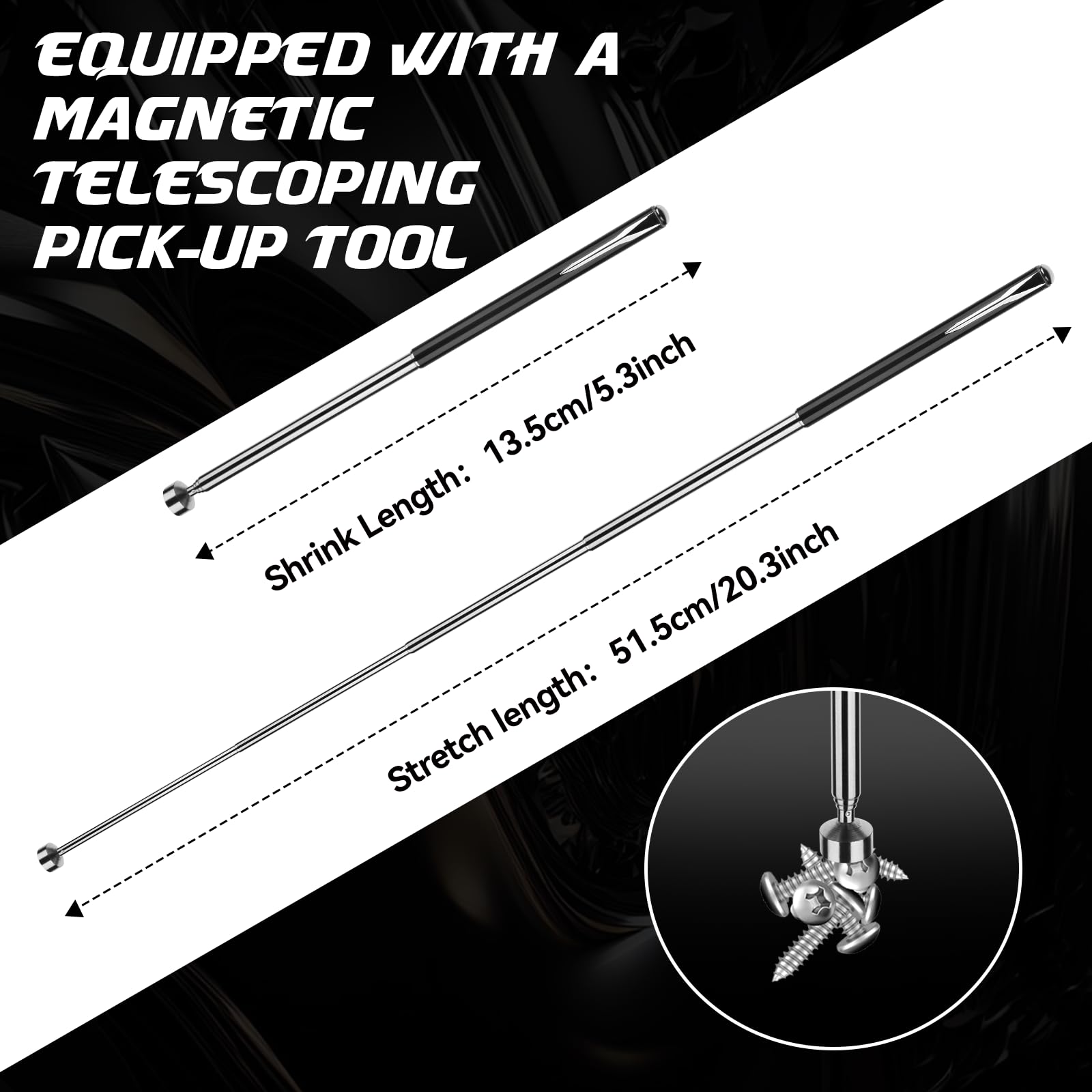 DISEN magnetic pickup tool helps retrieve dropped bolts easily