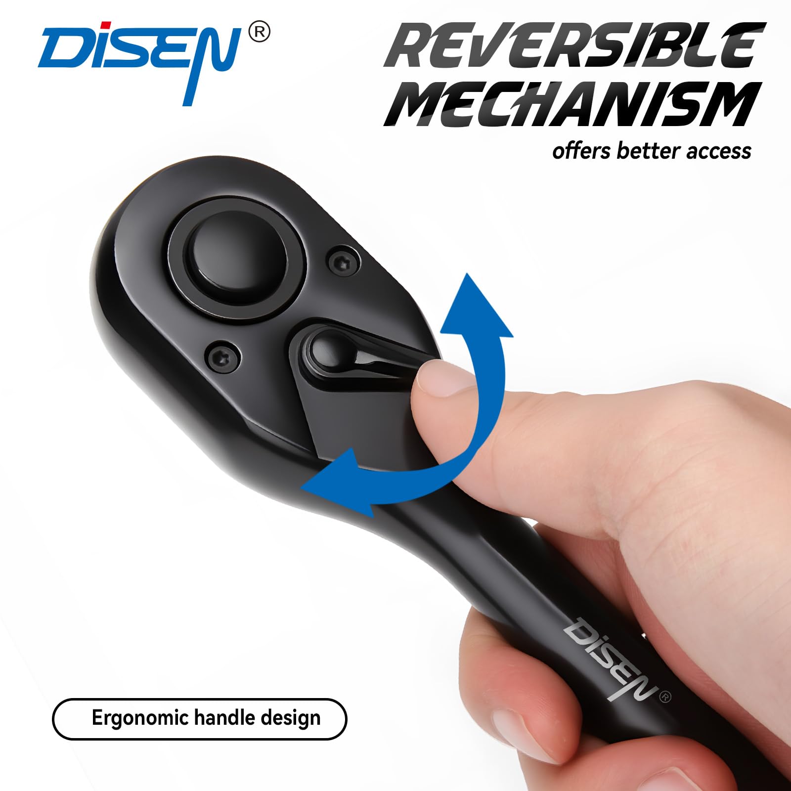 DISEN quick-release lever enables fast socket ejection.
