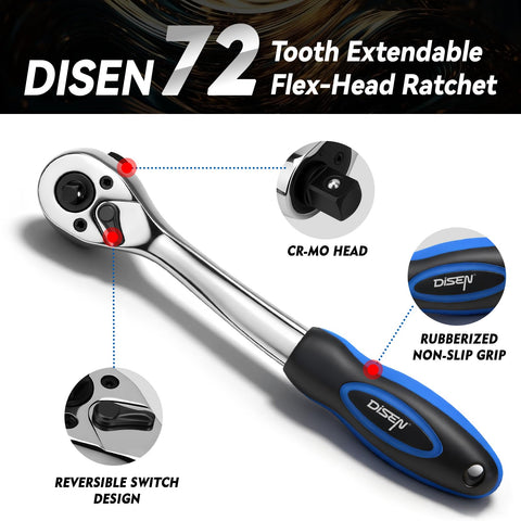 DISEN 72-tooth precision enables efficient access in confined engine bays