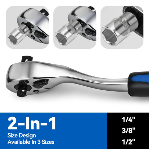 DISEN ratchet with thumb reverse lever supports one-handed direction changes