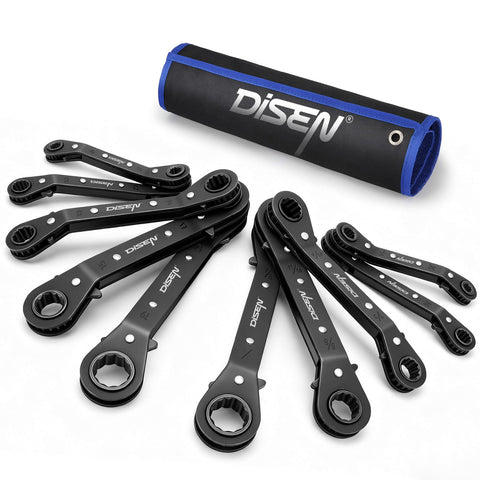 DISEN rolling pouch storage keeps all sizes neatly sorted.