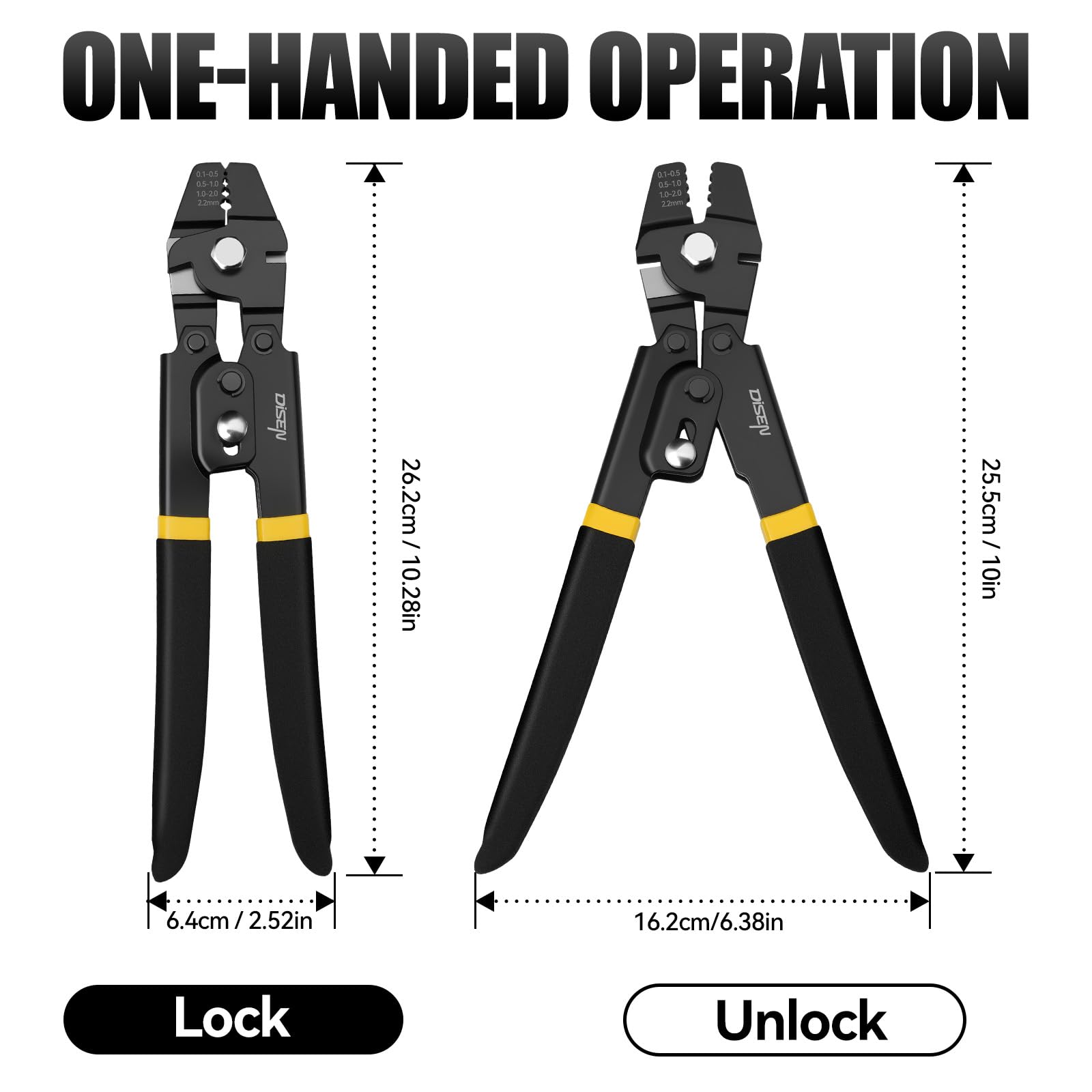 DISEN safety lock engaged ensures secure storage
