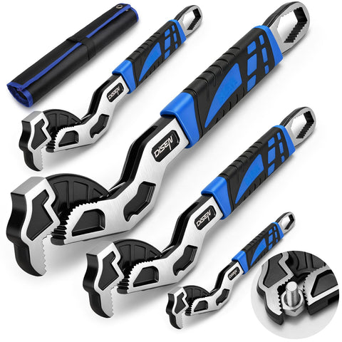 DISEN 6-inch self-adjusting pipe wrench ready for tight fittings.