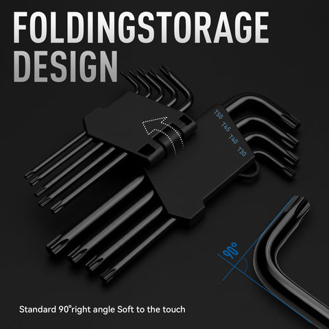 DISEN torx star keys range from T10 to T50.