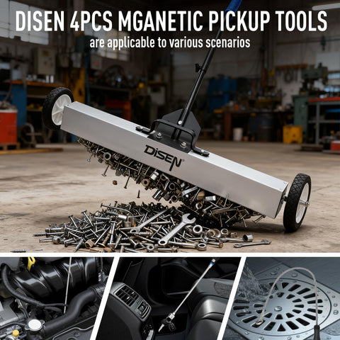 DISEN wide rectangular magnet covers large areas in a single pass for efficiency.