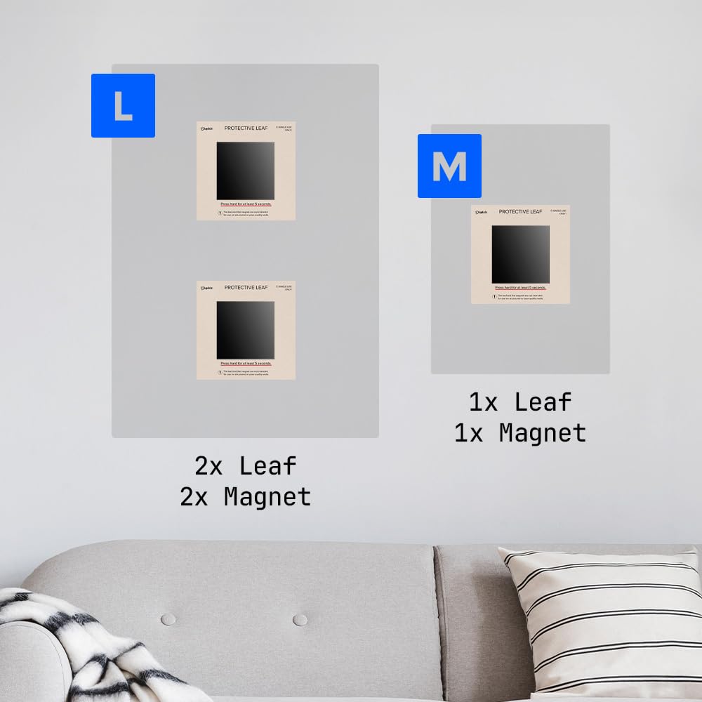 Clean, smooth wall prep ensures optimal magnet grip for Displate posters