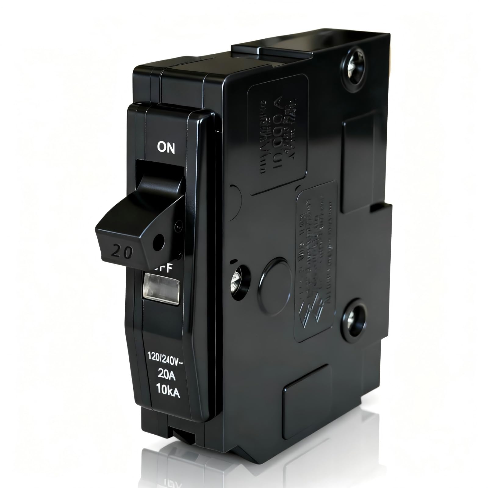 Ditansisi 1-Pole 20A breaker in panel offering reliable circuit protection.