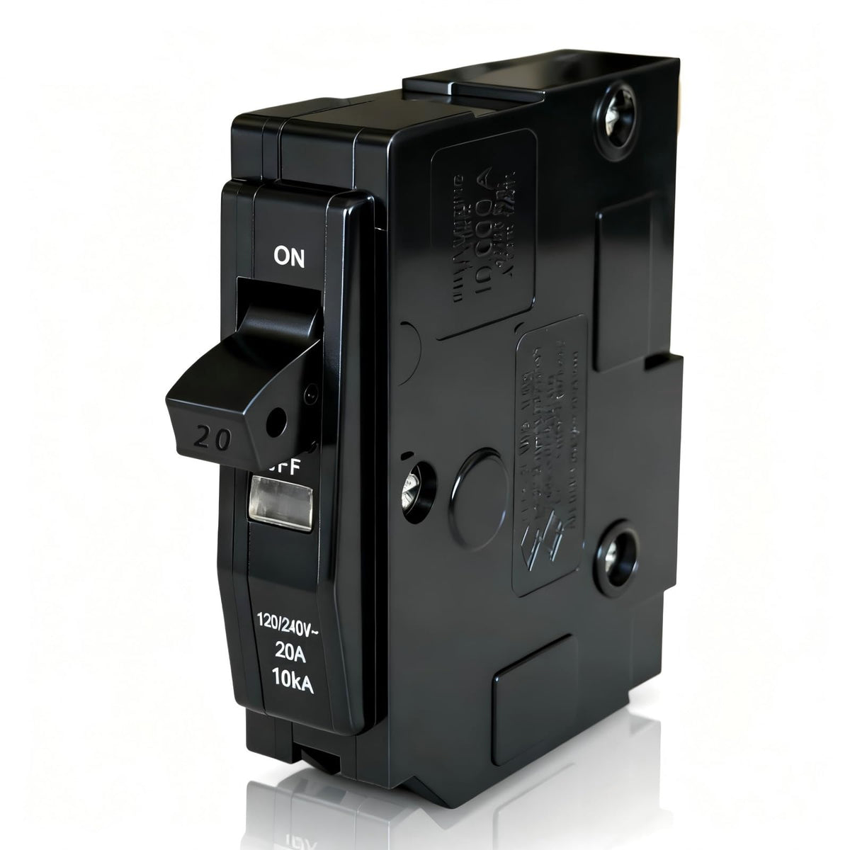 Ditansisi 1-Pole 20A breaker in panel offering reliable circuit protection.