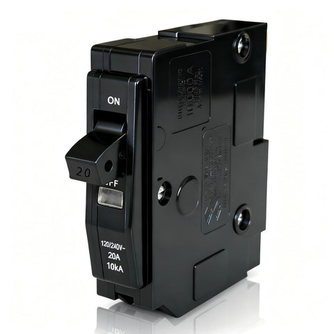 Ditansisi 1-Pole 20A breaker in panel offering reliable circuit protection.