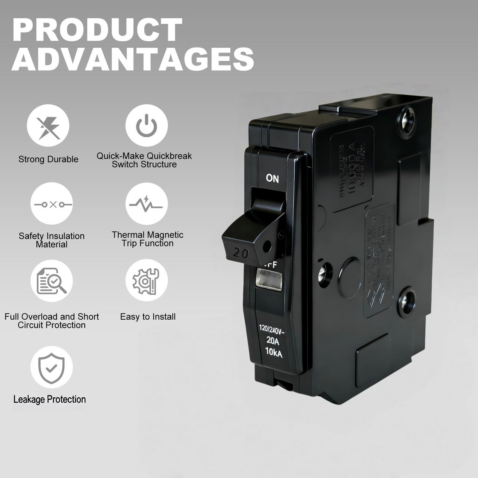 Ditansisi thermal magnetic breaker demonstrating fast interruption of faults.