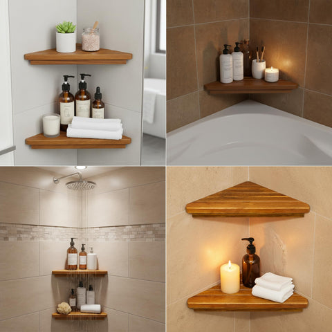 DITAVN adhesive mount no-drill installation offering easy bathroom upgrade.