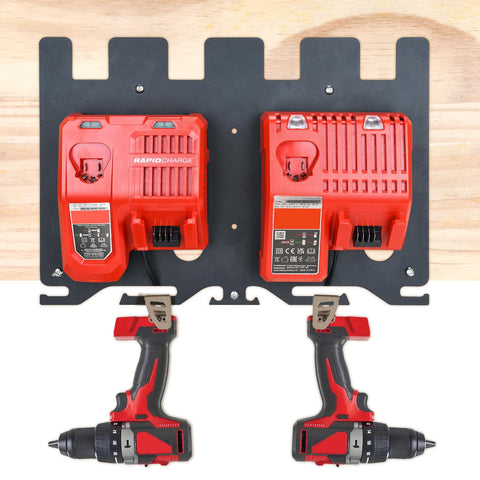 DITKOK robust metal rack frees up bench space while keeping tools organized.