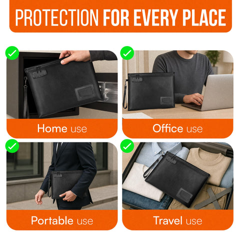DITT BESTE VALG fireproof bag fits A4 papers securely