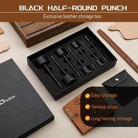 DIUDUS leather punch 25mm end punch for smooth openings