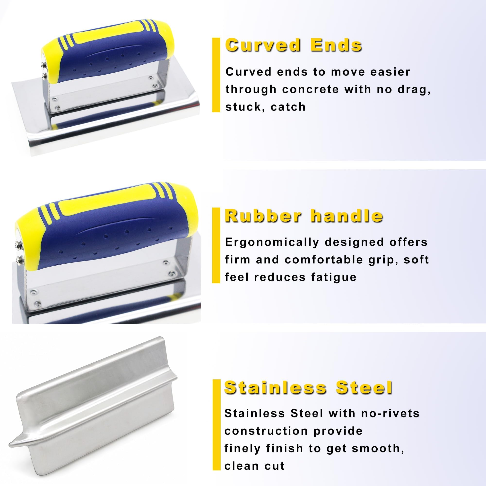DIXIANG 3-piece concrete tool set for DIY masonry projects