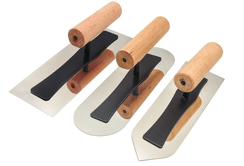 DIXIANG flat blade trowel shown for smooth plaster finishes on large surfaces.