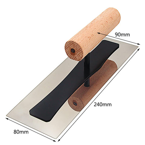 DIXIANG round toe trowel seen highlighting edge control to prevent gouging.