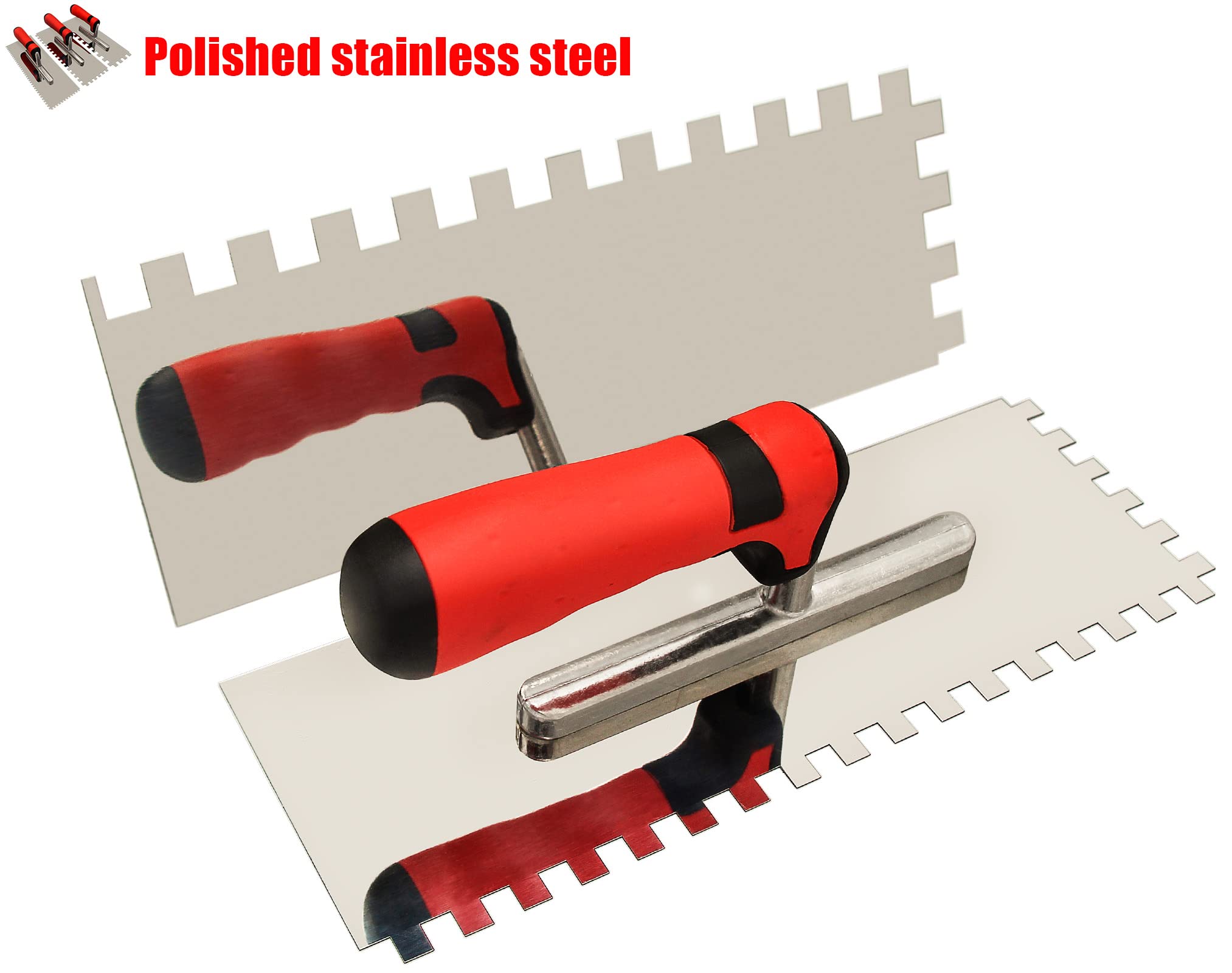 DIXIANG 1/2-inch notch close-up for large format tile joints.