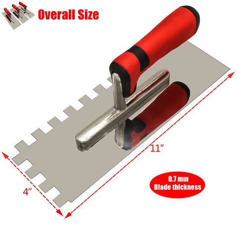 DIXIANG 5/16-inch notch close-up shows medium tile coverage.