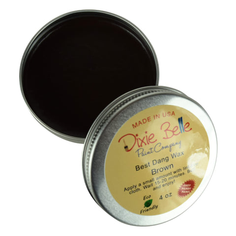 Dixie Belle Best Dang Wax on finished wood furniture provides durable protection