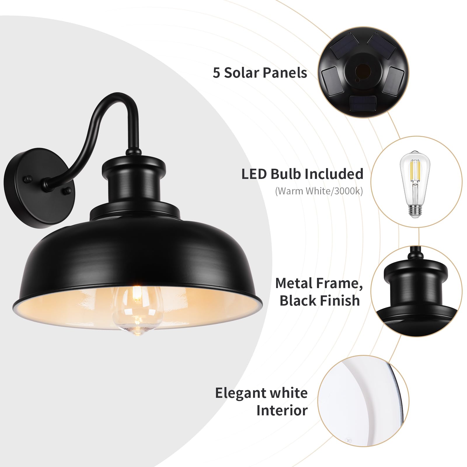 Diyel weather-resistant exterior light stays reliable through rain and wind.