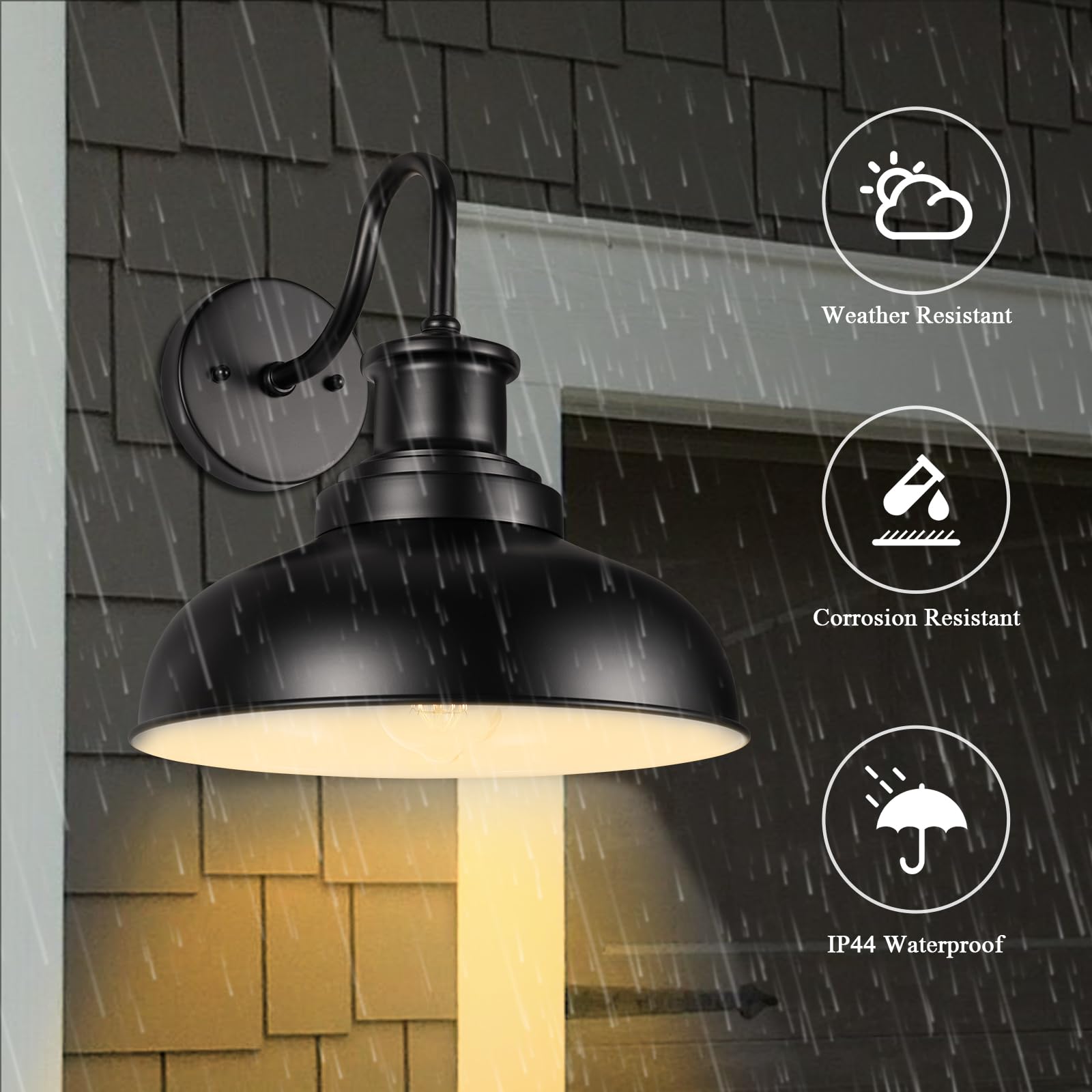 Diyel farmhouse exterior light for porch enhances curb appeal with classic elegance.