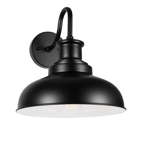 Diyel outdoor barn light wall sconce adds rustic charm while illuminating entryways.