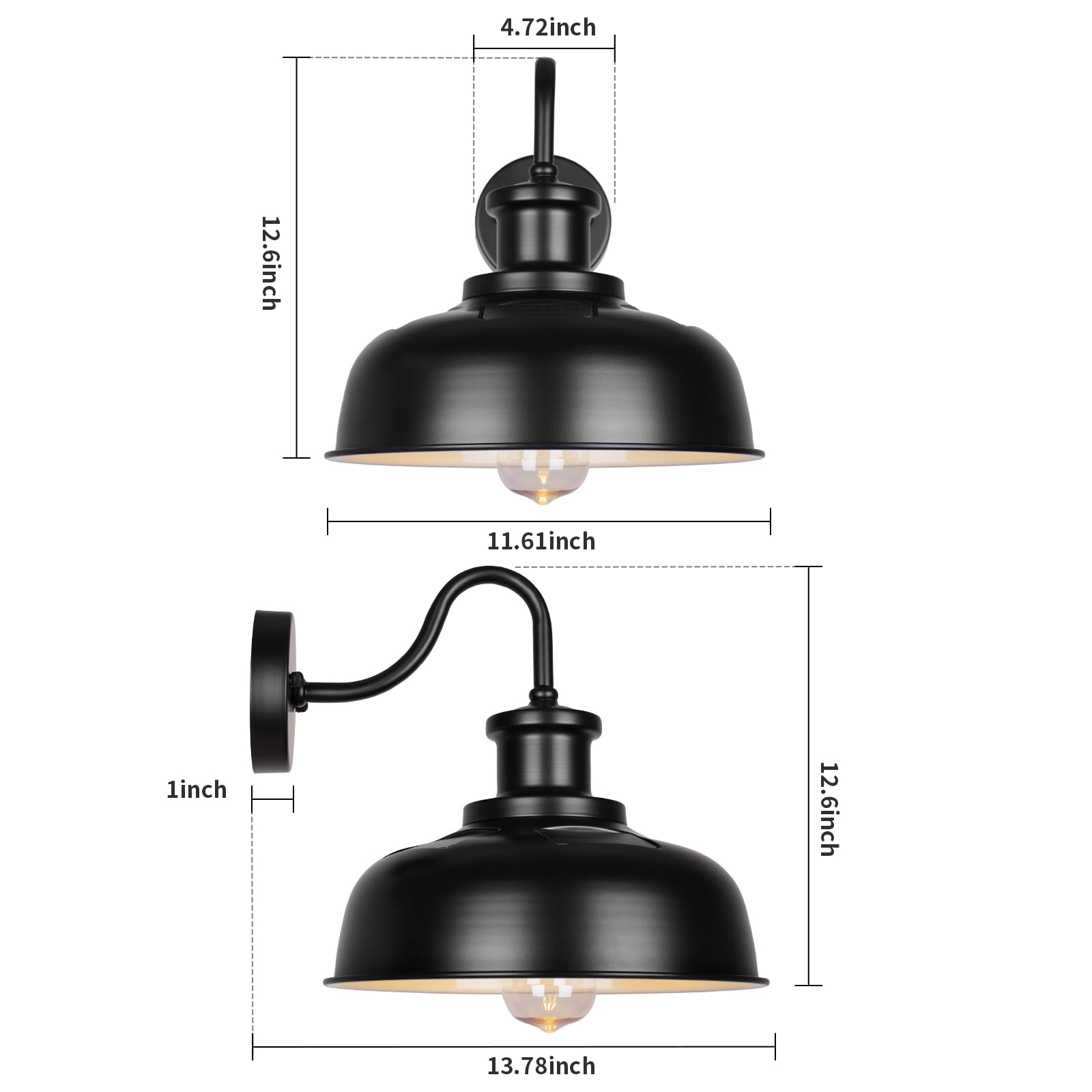 Diyel solar barn light with dusk-to-dawn operation for hands-free exterior lighting.