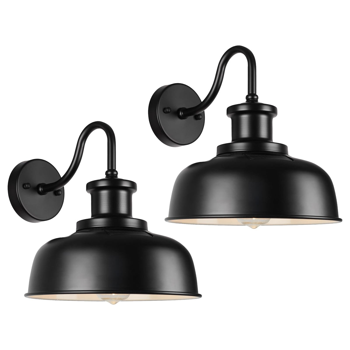 Diyel solar barn light on an outdoor wall provides bright, maintenance-free illumination.