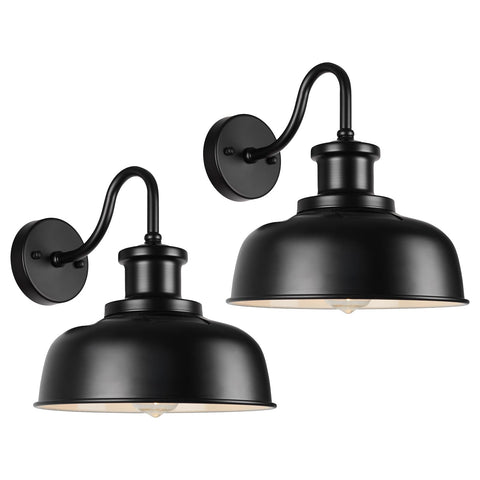 Diyel solar barn light on an outdoor wall provides bright, maintenance-free illumination.