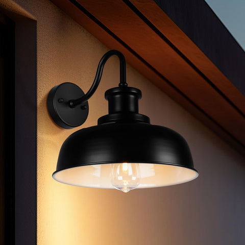 Diyel solar barn light ideal for porches and entryways.