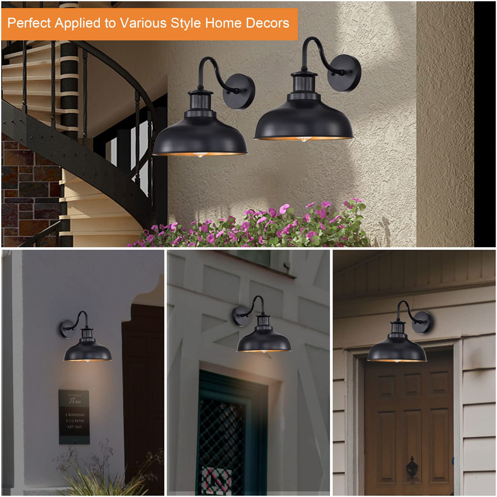 Diyel waterproof outdoor barn light performs reliably in humid or hot conditions