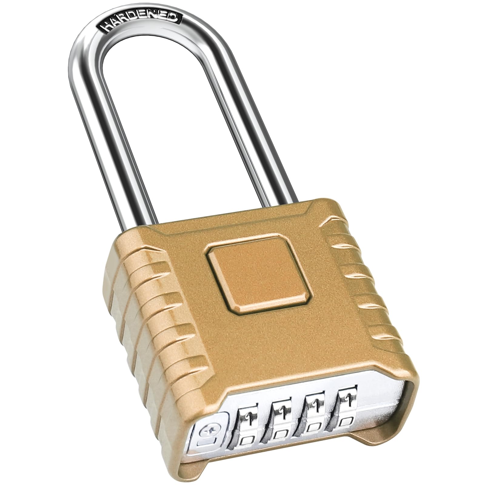 Diyife padlock front view highlighting sturdy body for lockers and gates.