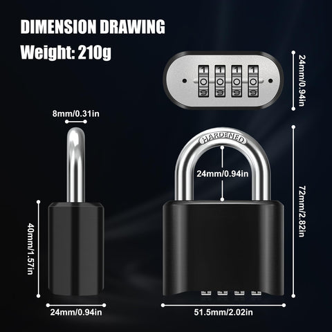 Diyife garden gate application padlock in use for secure entry