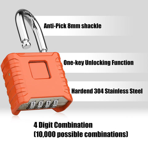 Diyife lock bottom view highlighting hidden password location and design