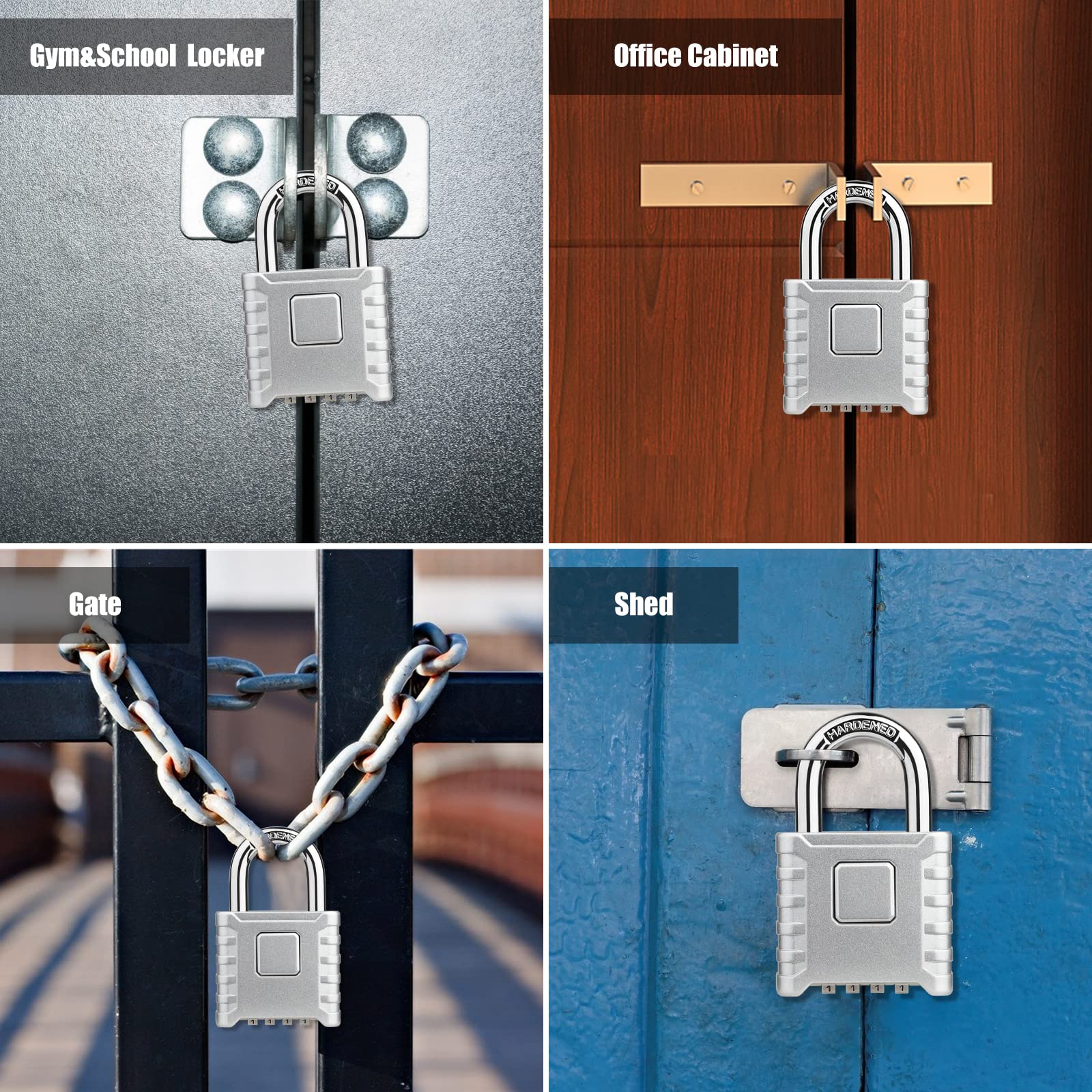 Diyife lightweight 270 g padlock fits easily in bags