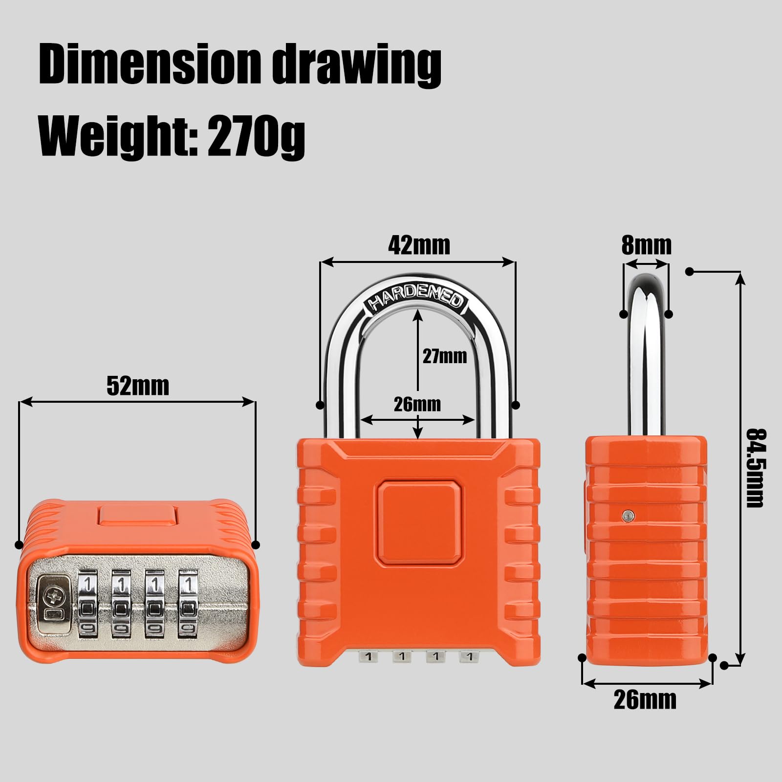 Diyife padlock demonstrating the one-touch unlocking feature for quick access